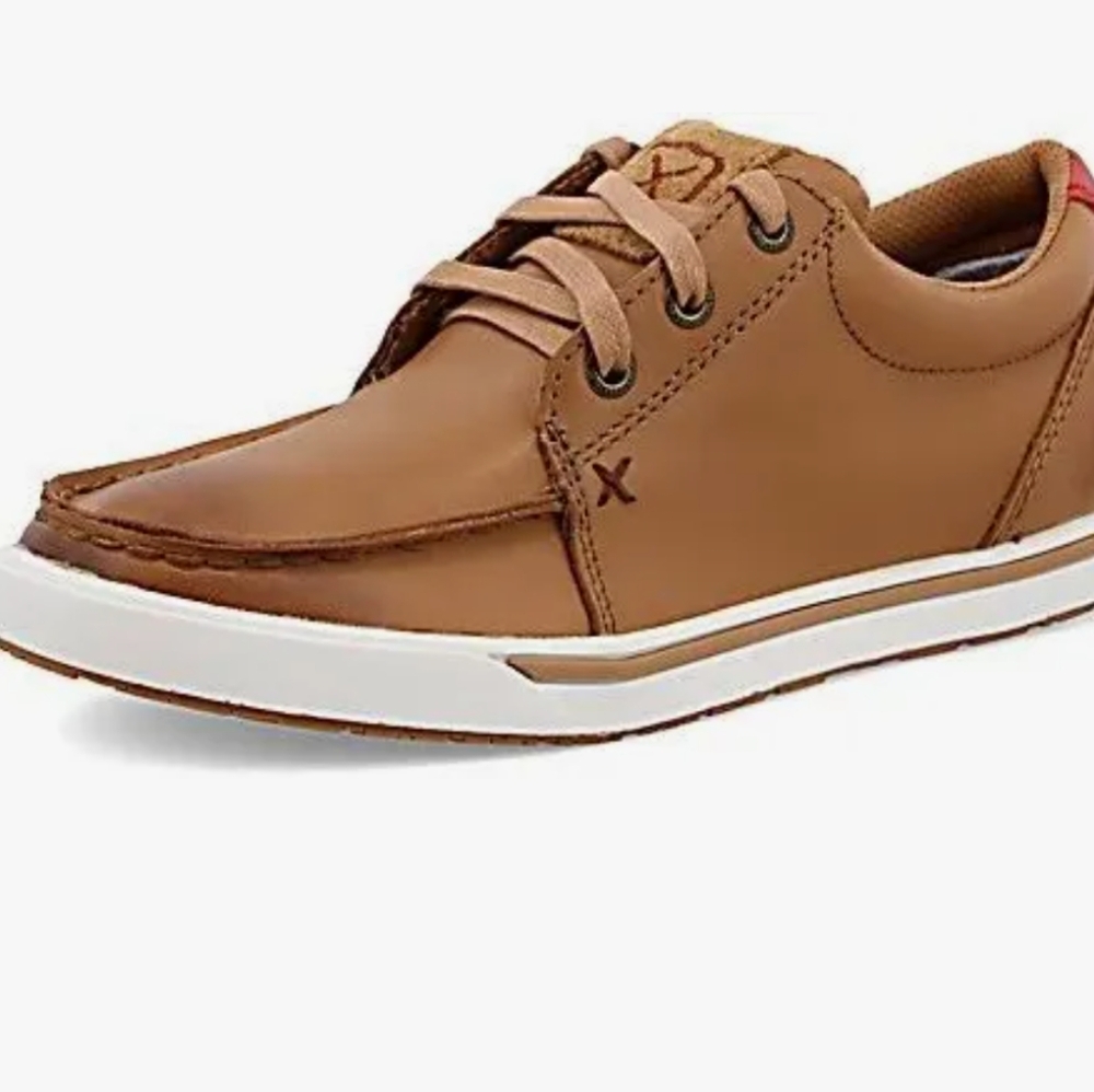 Twisted X Stylish Tan Boat Shoes for Men  Sz 9